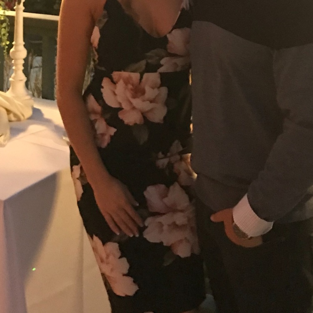 Floral knee length dress